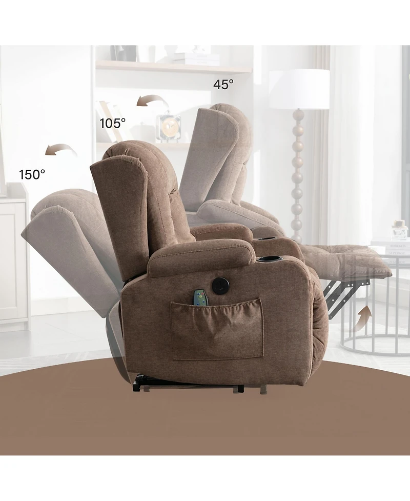 Power Lift Recliner Chair Recliners with Heat and Massage