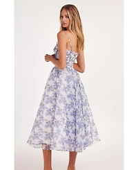 Milla Women's Spaghetti Strap Midi Dress