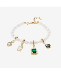 Bearfruit Jewelry Memories Base Cultured Pearl Bracelet with Clair Charm