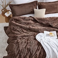 Coma Inducer Oversized Comforter - The Original Plush - Pine Bark , King