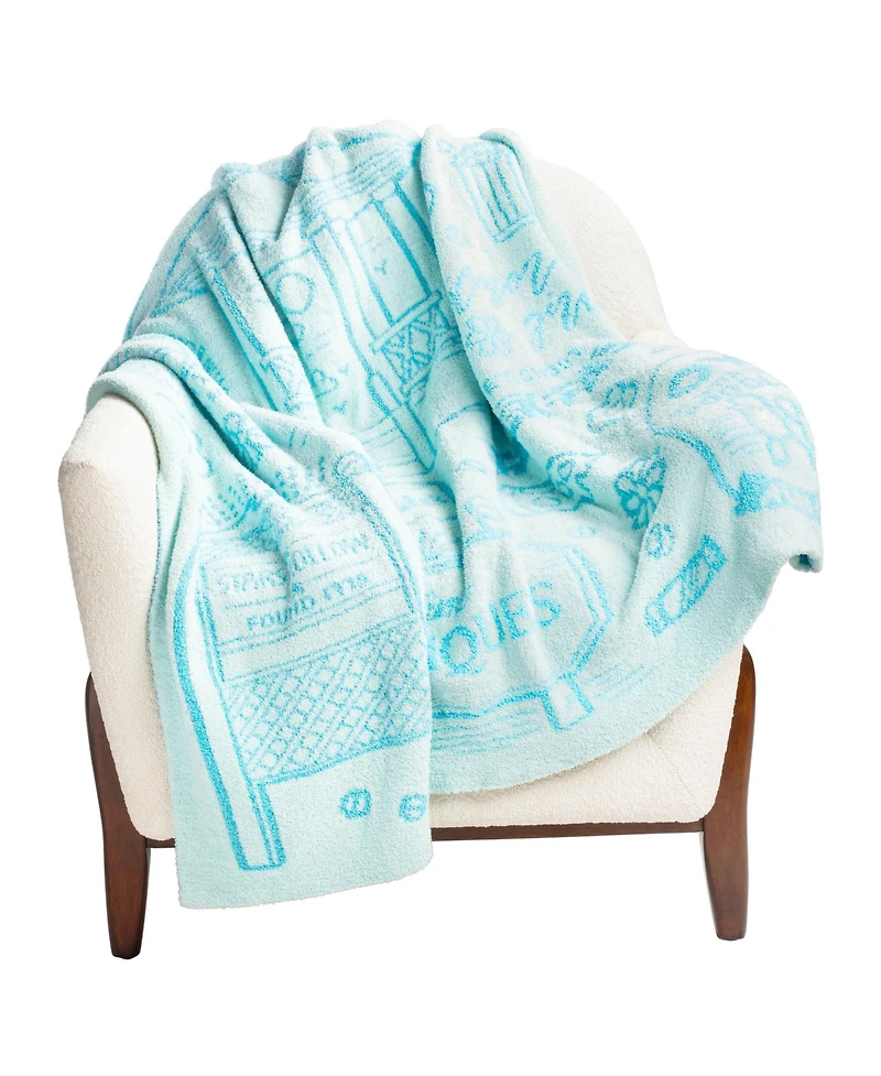 Saturday Park Gilmore Girls Feather Knit Fluffy 50x60 Throw Blanket