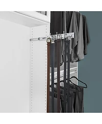 Rev-a-Shelf 14" Pullout Belt Rack Closet Storage Organizer, Chrome, Brc-14CR