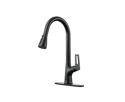 Casainc Single-Handle Pull-Down Sprayer Kitchen Faucet with Digital Display