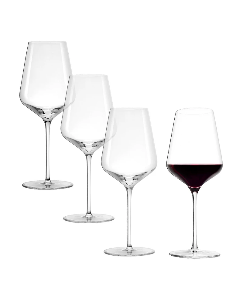 Stolzle Lausitz STARlight Bordeaux Glasses, Set of 4