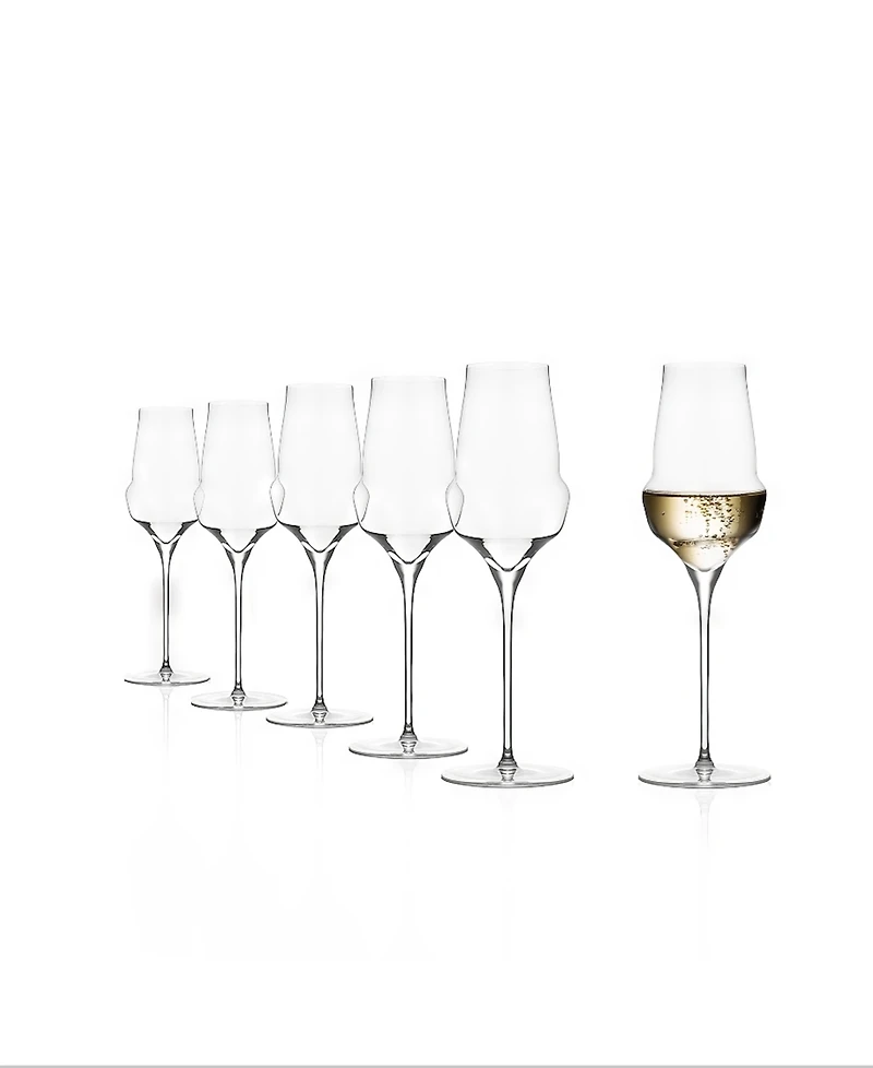 Stolzle Lausitz Cocoon Champagne Flutes, Set of 6