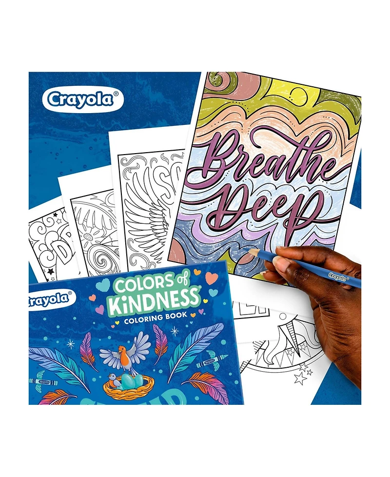 Crayola Colors of Kindness Adult Coloring Book, Pack of 4