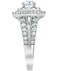 Diamond Double Halo Engagement Ring (2-1/2 ct. t.w.) in 14k White Gold