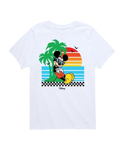 Disney Big Boys Mickey Mouse Beach Graphic Tee