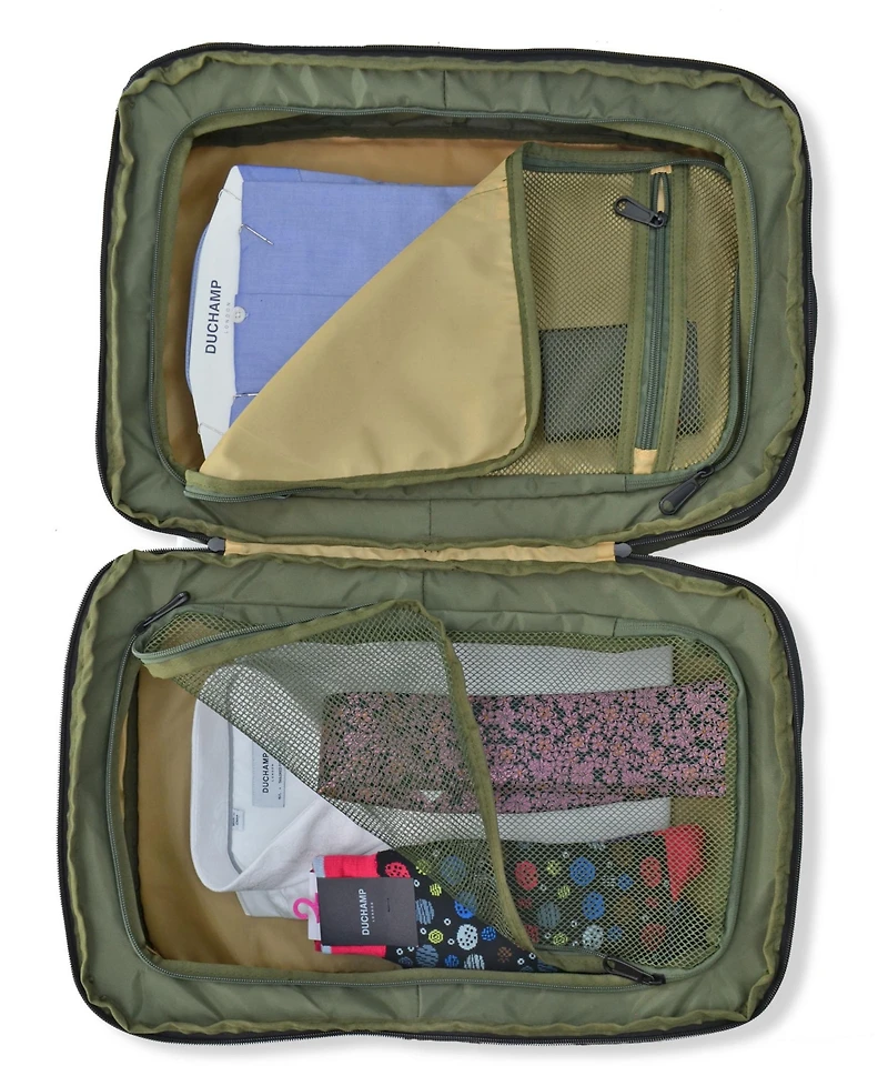 Getaway Expandable Carry-On Backpack Suitcase by Duchamp