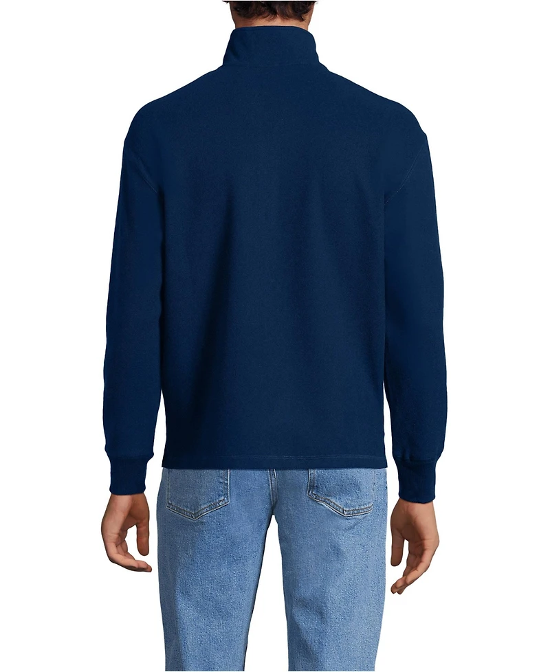 Lands' End Men's Textured Fleece Half Zip