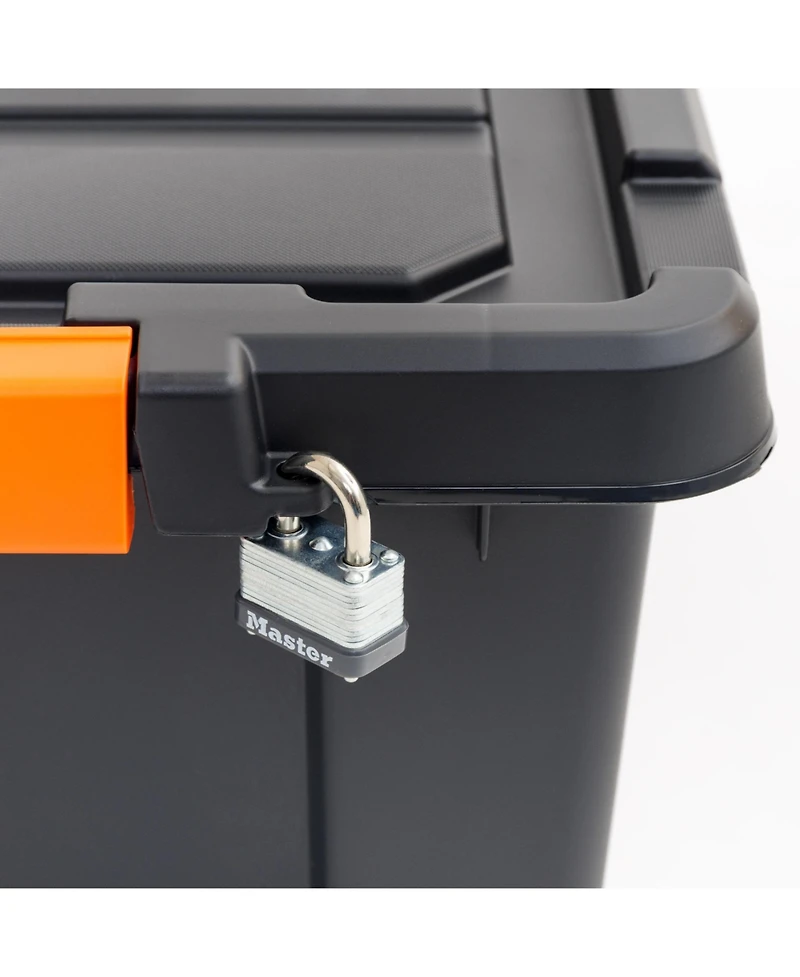 Iris Usa 19 Gal. Plastic Storage Bins with Lids, Latching Totes, Heavy Duty Containers