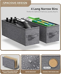 Sorbus Narrow 4 Drawers Dresser