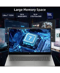 Hp Envy 17.3" Daily Traditional Laptop Intel Core Ultra 7 155H 16GB Ram Intel Arc Graphics 512GB Ssd Storage Windows 11 Home Fhd 60Hz