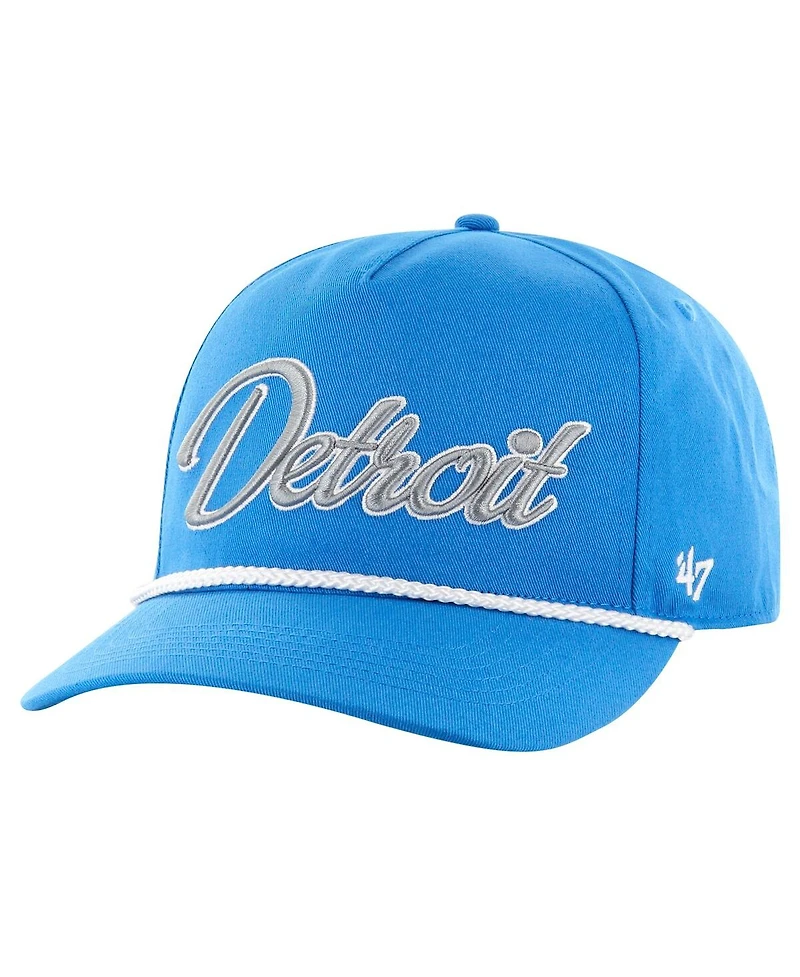 '47 Brand Men's Blue Detroit Lions Overhand Hitch Adjustable Hat