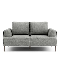 Furniture of America 65" Orlandi Chenille 2-Seater Flared Arm Loveseat