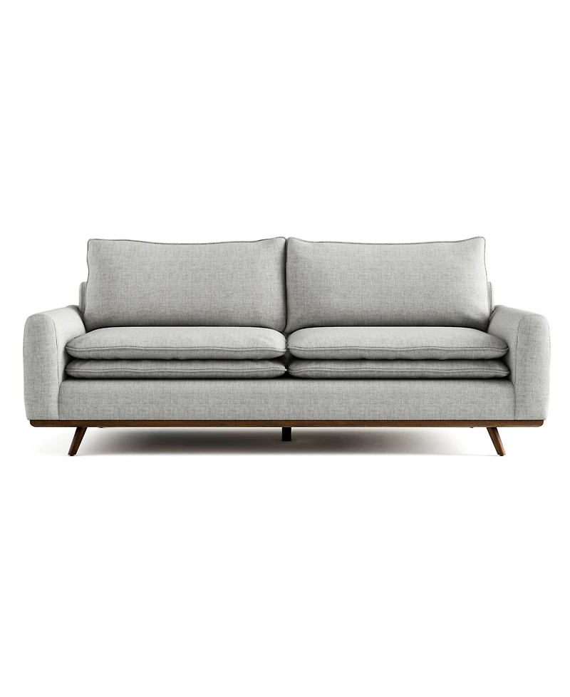 Furniture of America 83" Kasi Round Arm Sofa