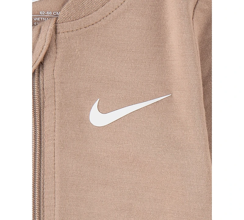 Nike Baby Essentials Viscose Long-Sleeve Footed Coveralls, 2 Pack