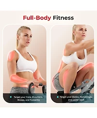 Sunny Health & Fitness Upright Row-n-Ride Rowing Machine Rower for Full Body Workout, Glutes, Squat Assist, and Exercise