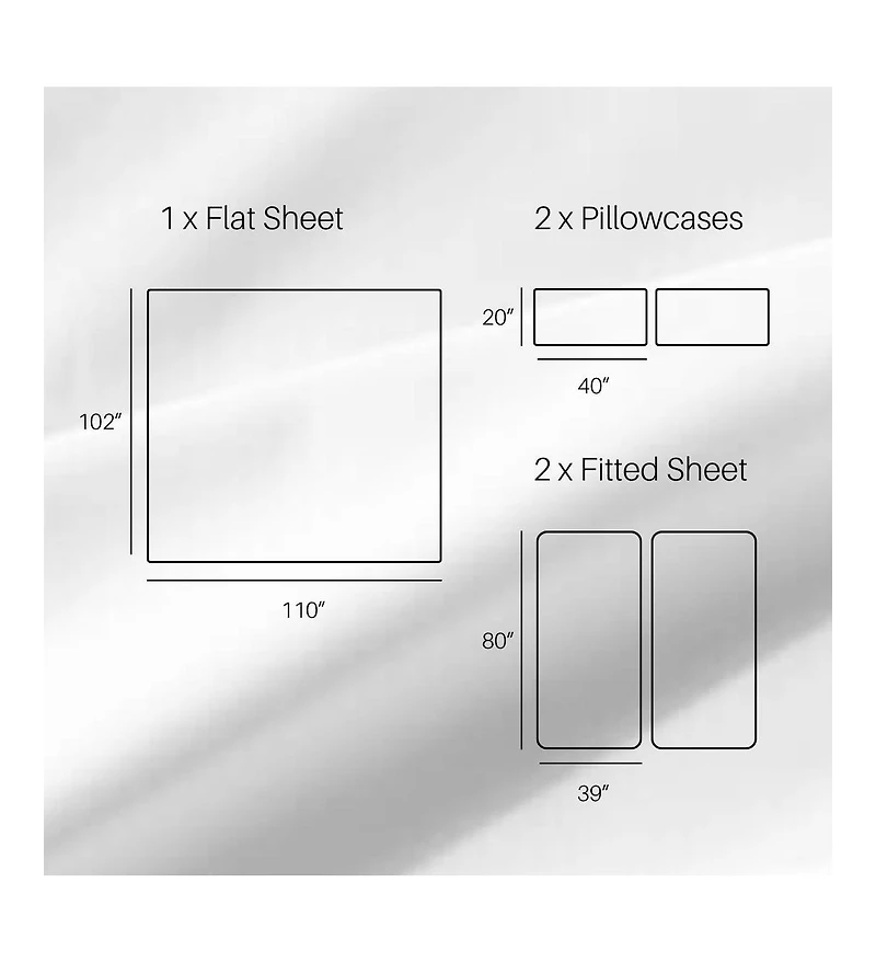 Eucalyptus Tencel Lyocell 600 Thread Count, Split King