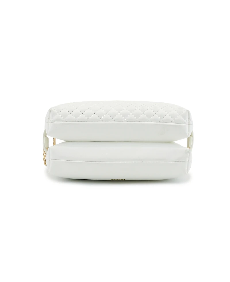 Like Dreams Lila Quilted Double Zip Crossbody Bag