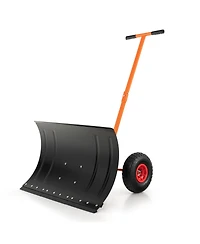 Sugift 29 Inches Snow Pusher for Driveway