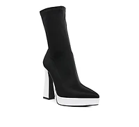 Rabha Contrasting Platform Detail Sock Boots
