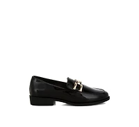 Revanta Patent Faux Leather Loafers