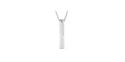 Sterling Silver Sleek Cremation Pendant with 18 inch Necklace