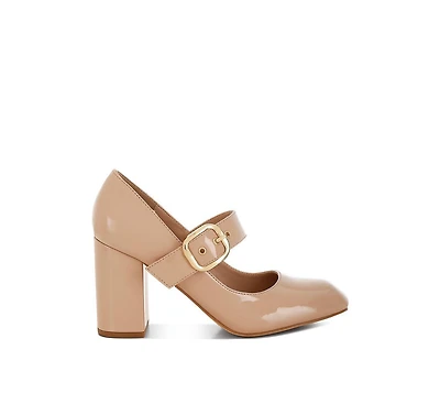 Primula Block Heel Mary Jane Sandals