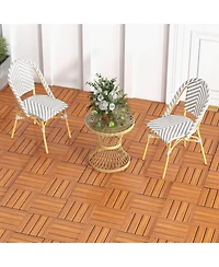 Costway Pcs Interlocking Deck Tiles Anti-slip Floor Tiles for Poolside All Weather