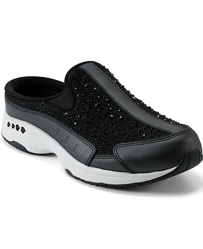 Easy Spirit Women's Traveltime Sparkle Slip-On Mule Walking Sneakers
