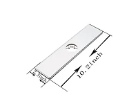 Greenspring Sink Hole Cover Brushed Nickel 10 Inch 1 or 3 Hole Long Rectangle Cover Deck Plate Faucet Escutcheon for Bathroom or Kitchen Vanity Sink F