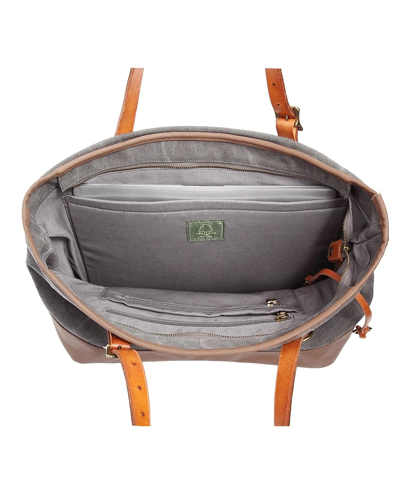 Tsd Brand Redwood Canvas Shopper Bag