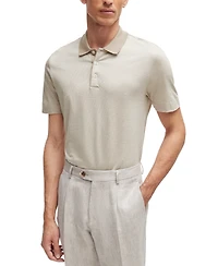 Boss by Hugo Men's Regular-Fit Cotton-Silk Polo