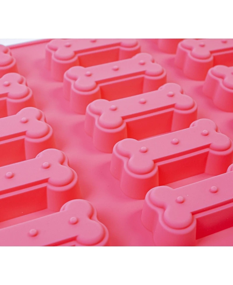 Dog Bone 3-in-1 Silicone Baking Treat Tray for Healthy, Homemade Dog Treats and More