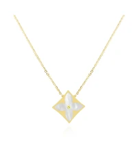 The Lovery Mother of Pearl Luxe Flower Necklace 14K Gold