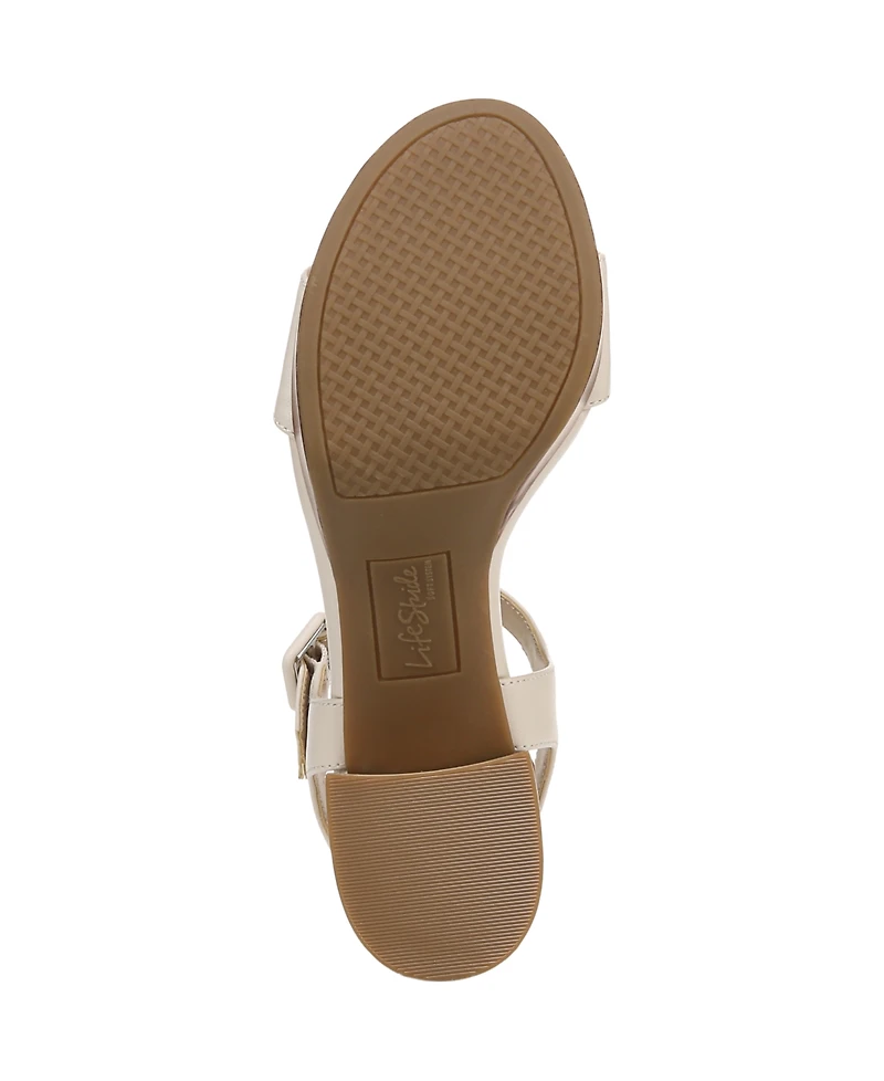 LifeStride Women's Rhythmn Platform Block Heel Sandals
