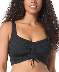 Coco Reef Women's Elevate Crochet Ruched Underwire Bikini Top