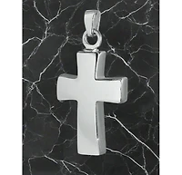 Sterling Silver Cross Cremation 1 1/2 inch Pendant with 18 inch Necklace