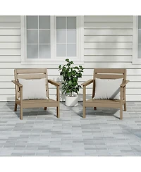 WestinTrends Outdoor Patio Hdpe Deep Seating Armchair (Set of 2)