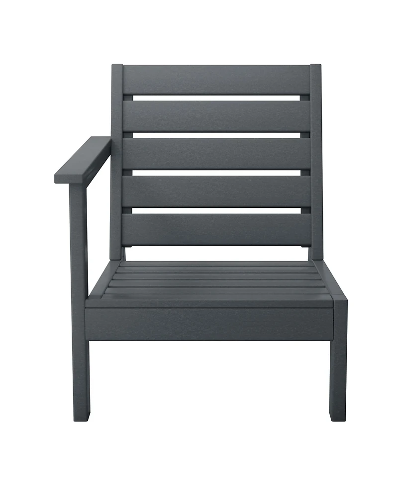 Outdoor Patio Hdpe Deep Seating Sectional Loveseat