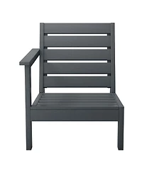 Outdoor Patio Hdpe Deep Seating Sectional Loveseat