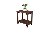 Slickblue Rectangular Wood Side Table For Indoor & Outdoor