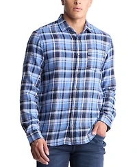 Men's Saroz Cotton Plaid Button-Up Shirt