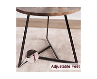 Round Dining Table Set for 2,Kitchen Chairs of 2, Small Room with 2 Upholstered Chairs, Dinette Place,Apartment,