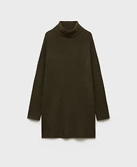 Mango Women's Short Turtleneck Knitted Dress