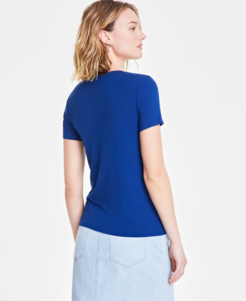 On 34th Women's Short-Sleeve Crewneck Modal T-Shirt, Created for Macy's