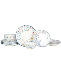 Fitz and Floyd Gracie 12 Pc. Dinnerware Set, Service for 4