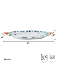 Fitz and Floyd Gracie Platter with Handles