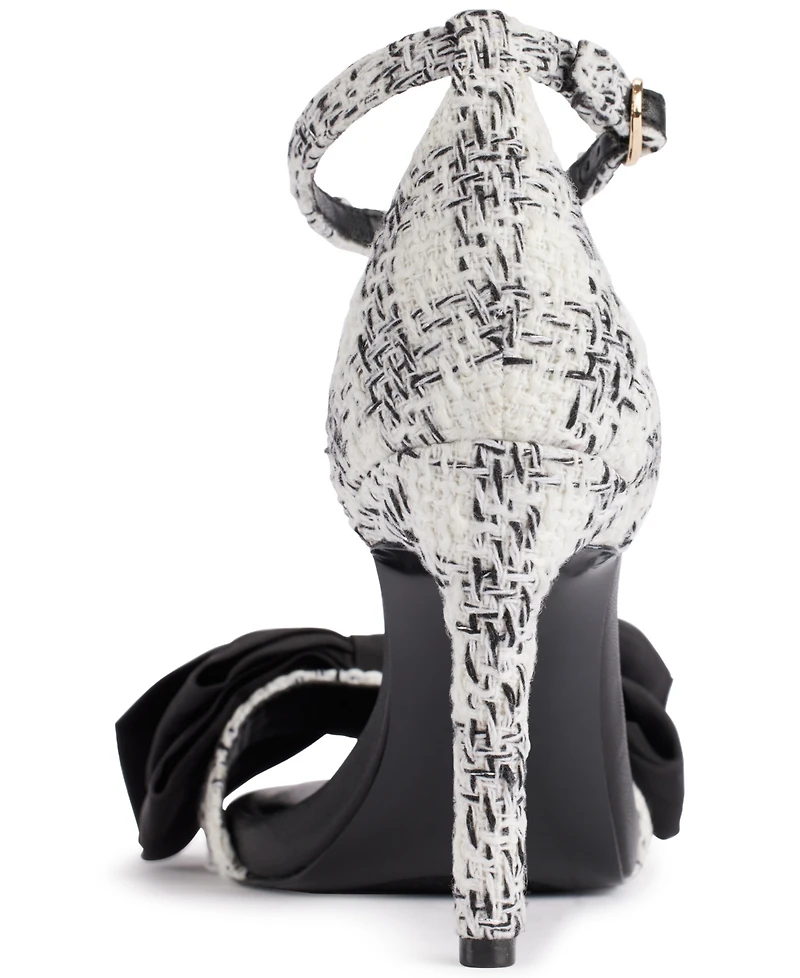 Karl Lagerfeld Paris Women's Kenz Bow Ankle Strap Dress Sandals